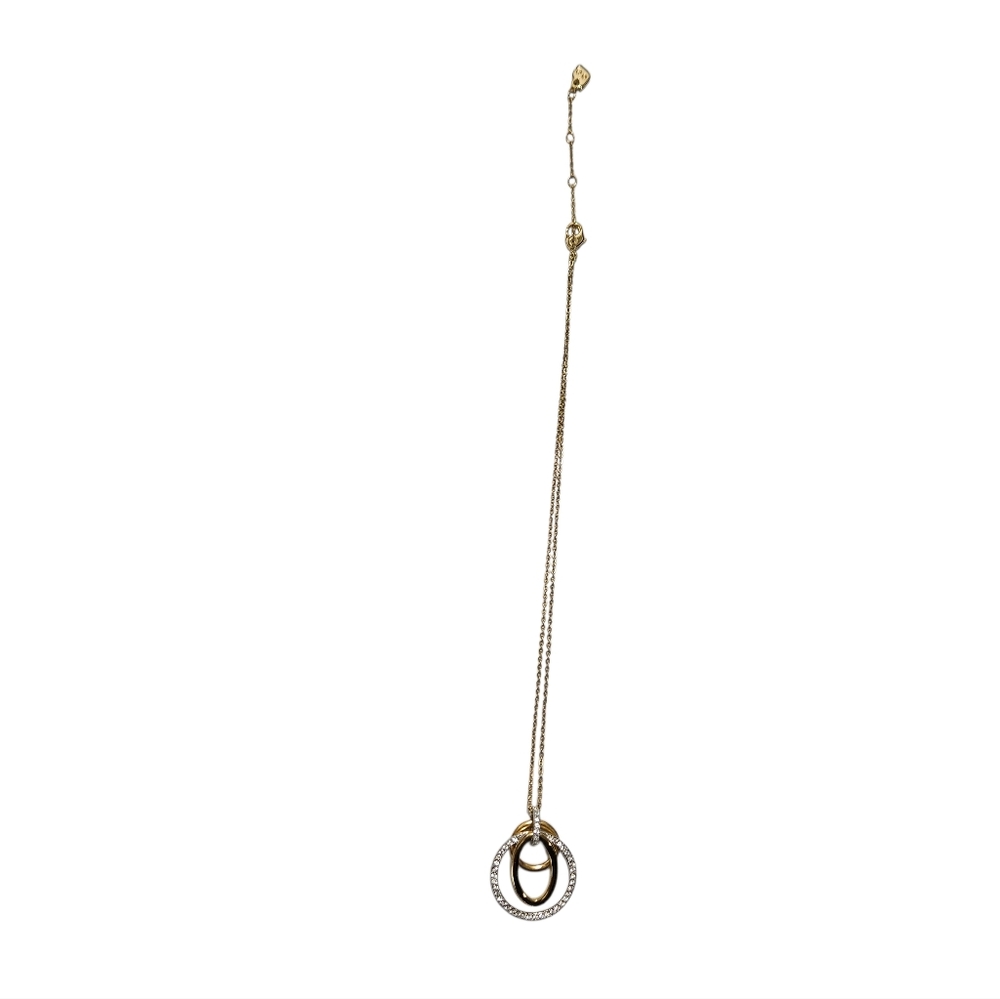 Swarovski Mambo Gold Tone Pavé Crystal Pendant Necklace - Picture 3 of 8
